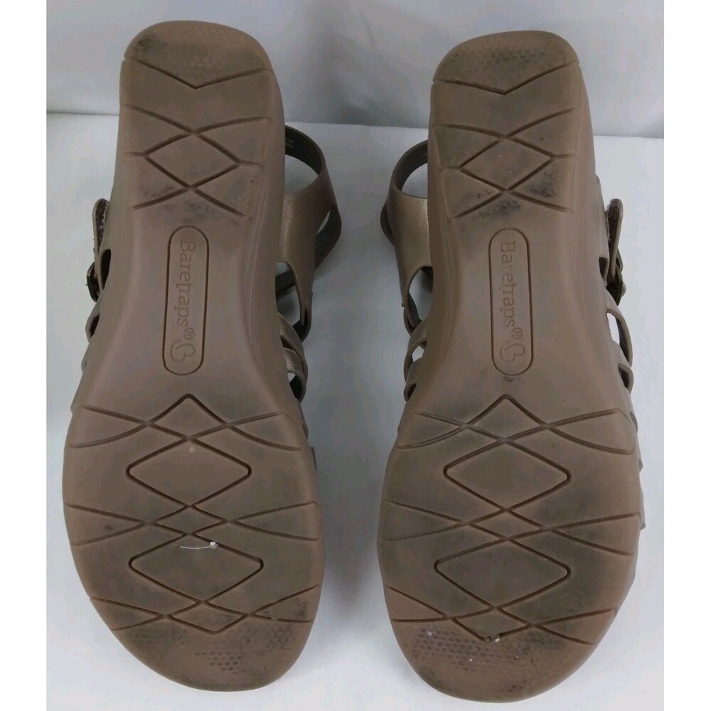 Baretraps Hydee Sandals Gladiator Bronze Adjustable Strappy Wedge Heels 8.5 M - Picture 11 of 11